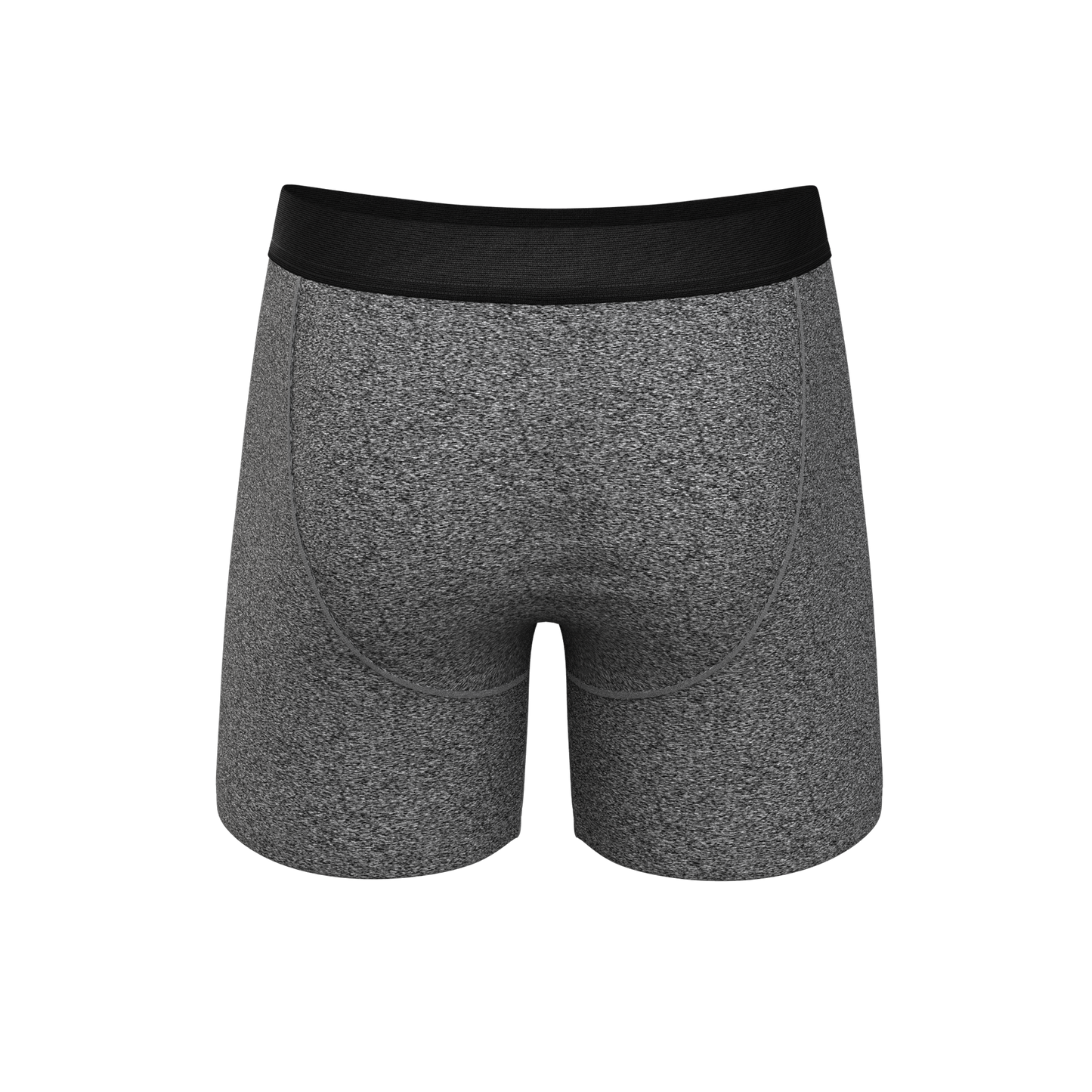 The Seattle Skyline | Black Marble Heather Ball Hammock® Pouch Underwear by Shinesty