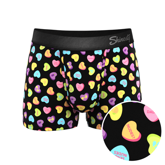 The Smooth Talker | Candy Hearts Ball Hammock® Pouch Trunks Underwear by Shinesty