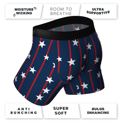 The Stars & Stripes | American Flag Ball Hammock® Pouch Underwear by Shinesty