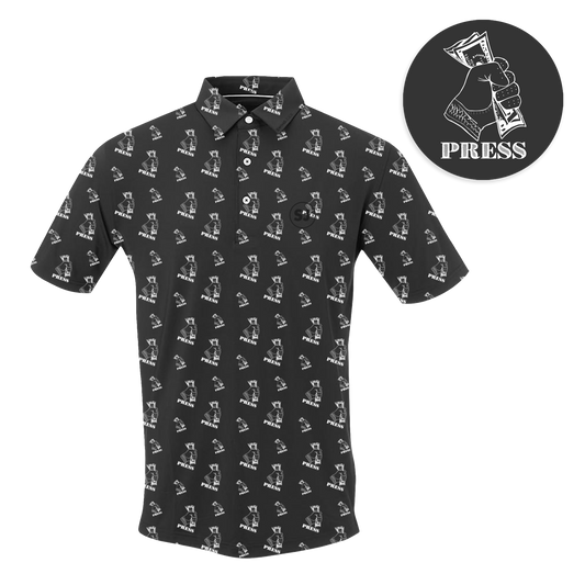 Golf Press Men's Polo by SwingJuice LLC