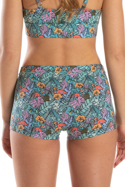 The Hot Tropic | Tropical Flamingo Modal Boyshort Underwear by Shinesty