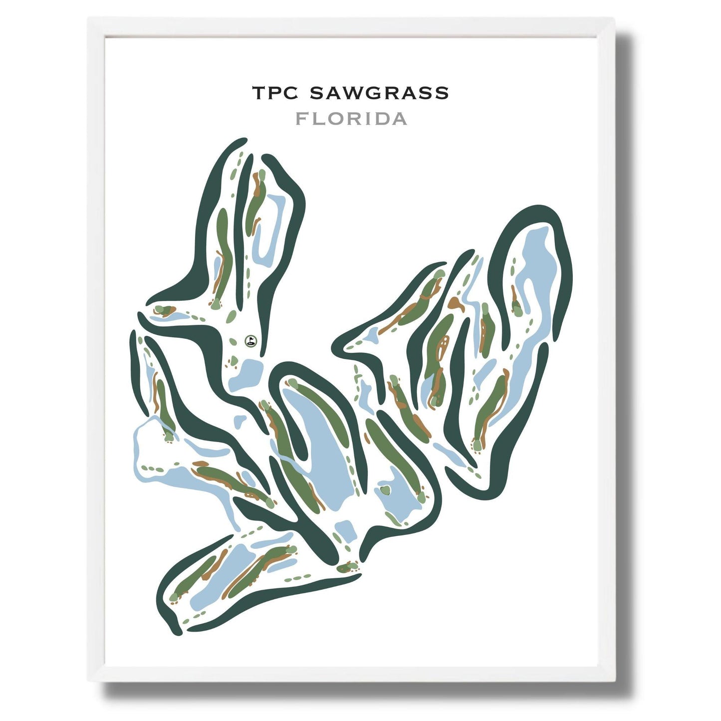 TPC Sawgrass Golf Course, Ponte Verda Beach Florida - Printed Golf Courses by Golf Course Prints