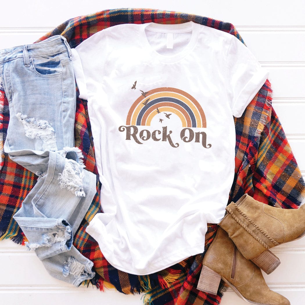 Rock On Graphic T-Shirt - TY127 by Rockledge Designs LLC