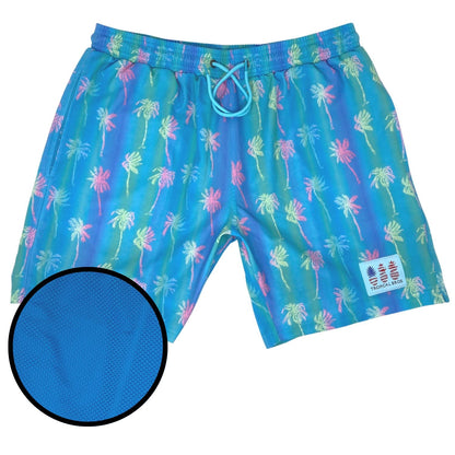 Tahiti Palms Swimsuit Shorts by Tropical Bros