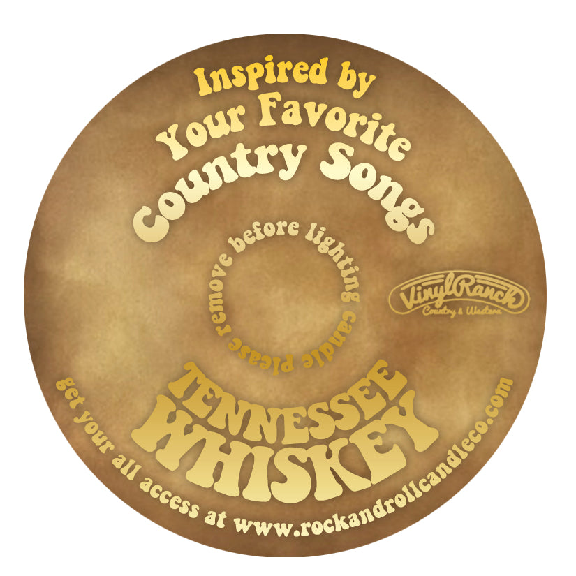 R&RCCo x Vinyl Ranch: Tennessee Whiskey by Rock & Roll Candle Co.