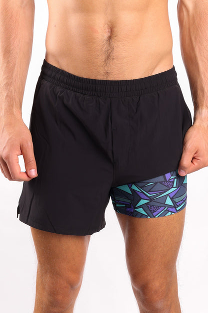 The Anti-Bounce | Black Ball Hammock® 5 Inch Athletic Shorts by Shinesty