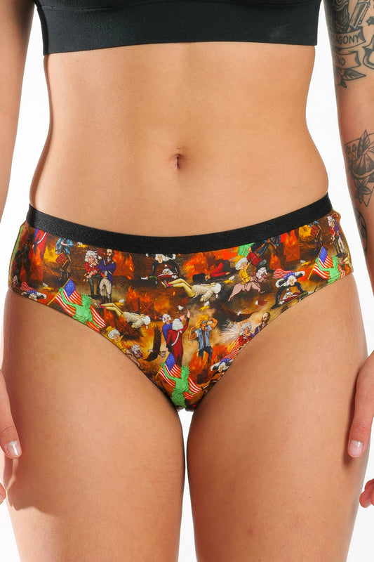 The Boston Tea Bag Party | Patriotic Modal Cheeky Underwear by Shinesty