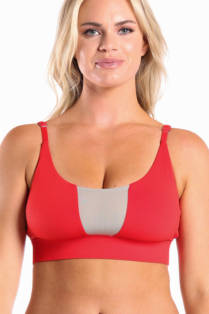 The High Caliber | Red paradICE™ Cooling Bralette by Shinesty