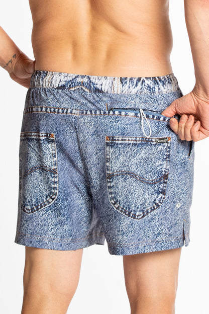 The Jacksonville Jort | Denim Ball Hammock® Pouch 5" Swim Trunks by Shinesty