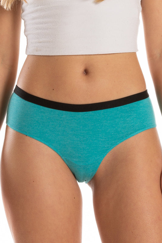 The Nerves of Teal | Teal Heather Cheeky Underwear by Shinesty