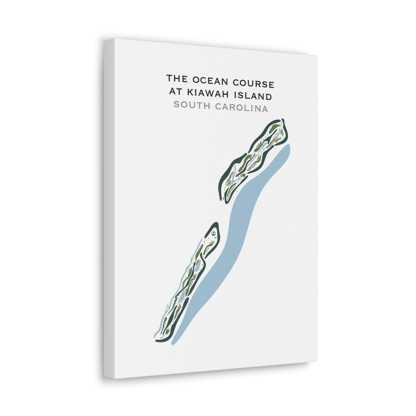 The Ocean Course at Kiawah Island, South Carolina - Printed Golf Courses by Golf Course Prints