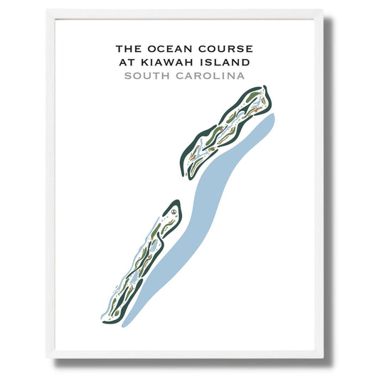 The Ocean Course at Kiawah Island, South Carolina - Printed Golf Courses by Golf Course Prints