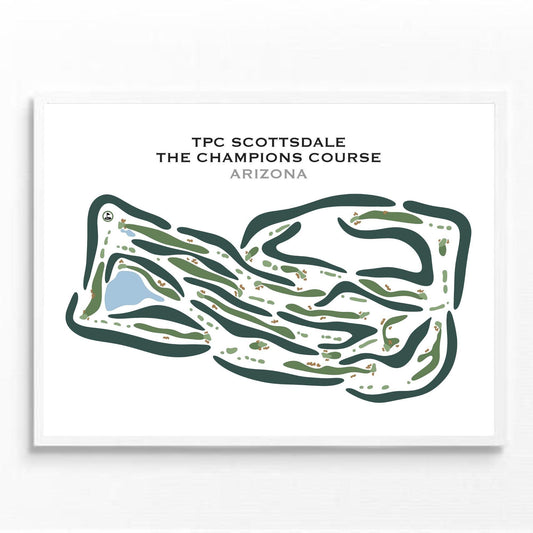 TPC Scottsdale The Champions Course, Arizona - Printed Golf Courses by Golf Course Prints