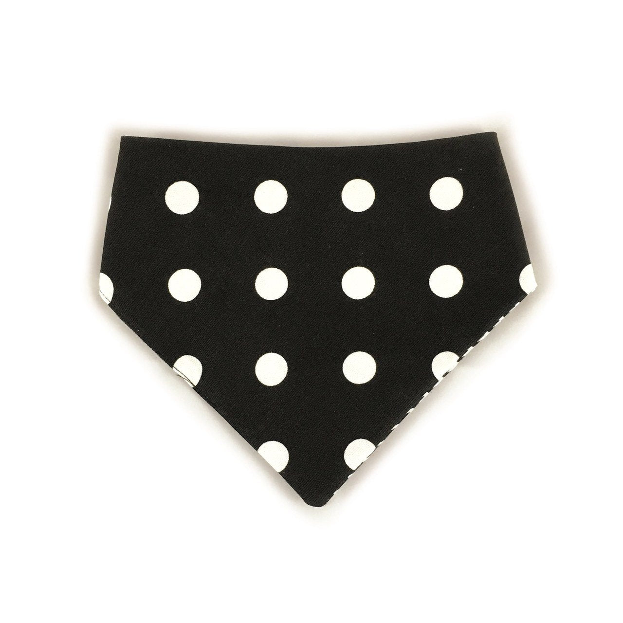 Black Houndstooth Reversible Dog Bandana by Uptown Pups