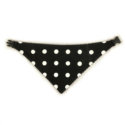 Black Houndstooth Reversible Dog Bandana by Uptown Pups