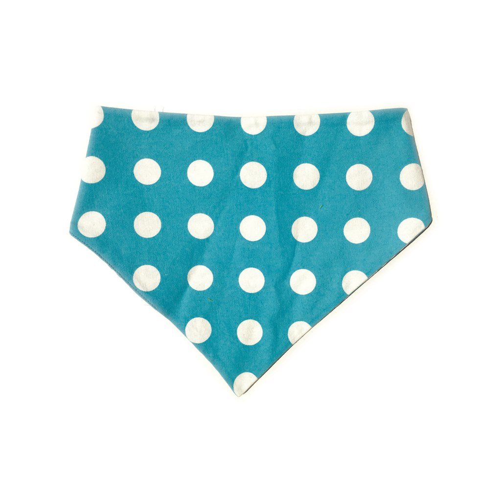 Baby Blue Chevron Reversible Dog Bandana by Uptown Pups