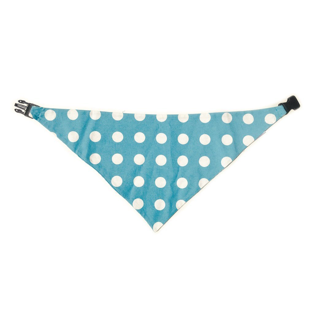 Baby Blue Chevron Reversible Dog Bandana by Uptown Pups