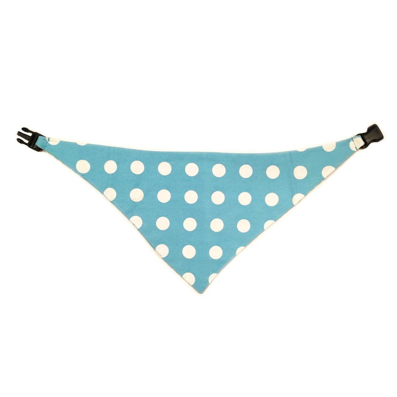 Baby Blue Houndstooth Reversible Dog Bandana by Uptown Pups