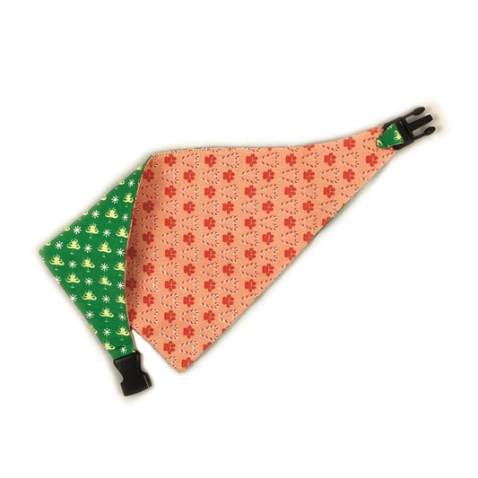 Christmas Reversible Dog Bandana by Uptown Pups