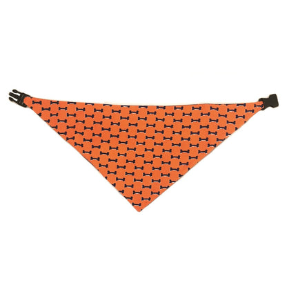 Blue & Orange Reversible Dog Bandana by Uptown Pups