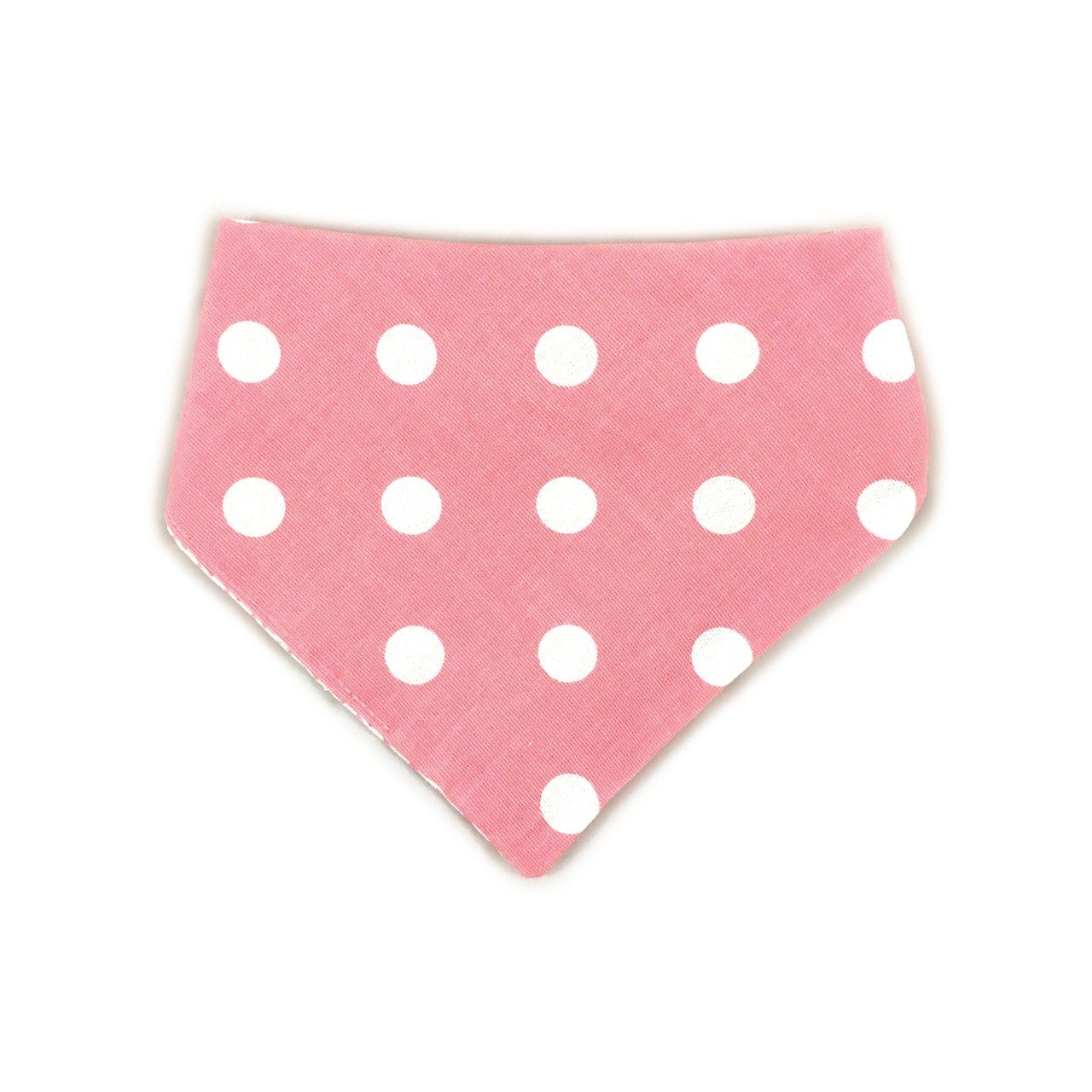 Baby Pink Houndstooth Reversible Dog Bandana by Uptown Pups