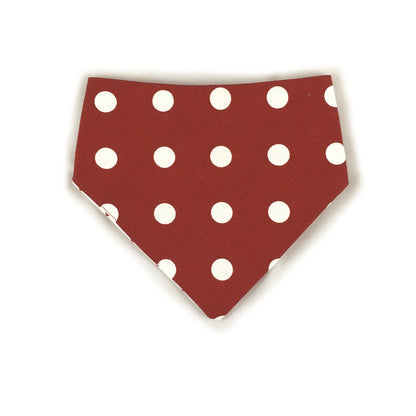 Red Checkered Reversible Dog Bandana by Uptown Pups