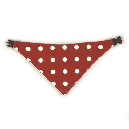 Red Checkered Reversible Dog Bandana by Uptown Pups