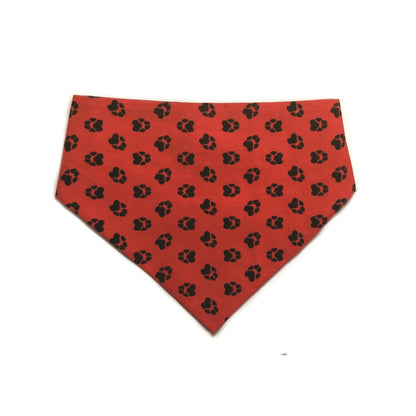 Red & Black Reversible Dog Bandana by Uptown Pups