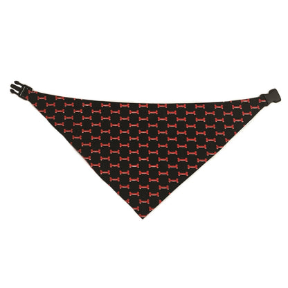 Red & Black Reversible Dog Bandana by Uptown Pups