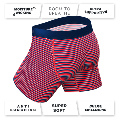 The US of A | USA Stripe Ball Hammock® Pouch Underwear With Fly by Shinesty