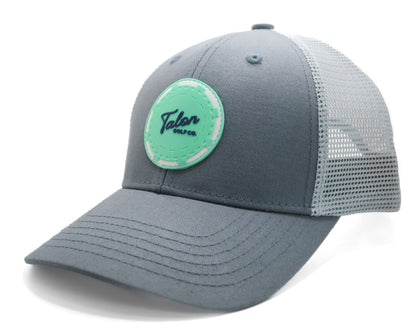 Mint Poker Chip Trucker Hat by Talon Golf