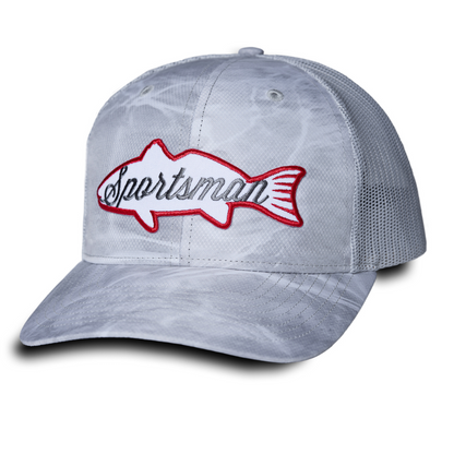 Fish Snapback Fishing Hat - Royal/White by Sportsman Gear