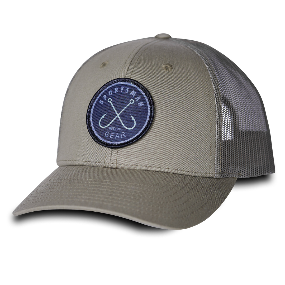 Sportsman Mesh Back Circle Hook Patch Hat by Sportsman Gear