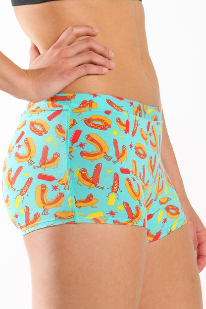 The Use a Condiment | Hot Dogs Modal Boyshort Underwear by Shinesty