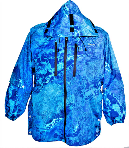 Brella 2015 Blue Unisex Rain Jacket for Youth + Petite by The Brella Nation