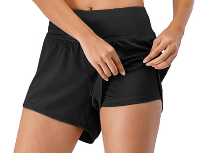 Running Shorts Drawstring Yoga Gym Athletic Shorts with Pockets by Anna-Kaci