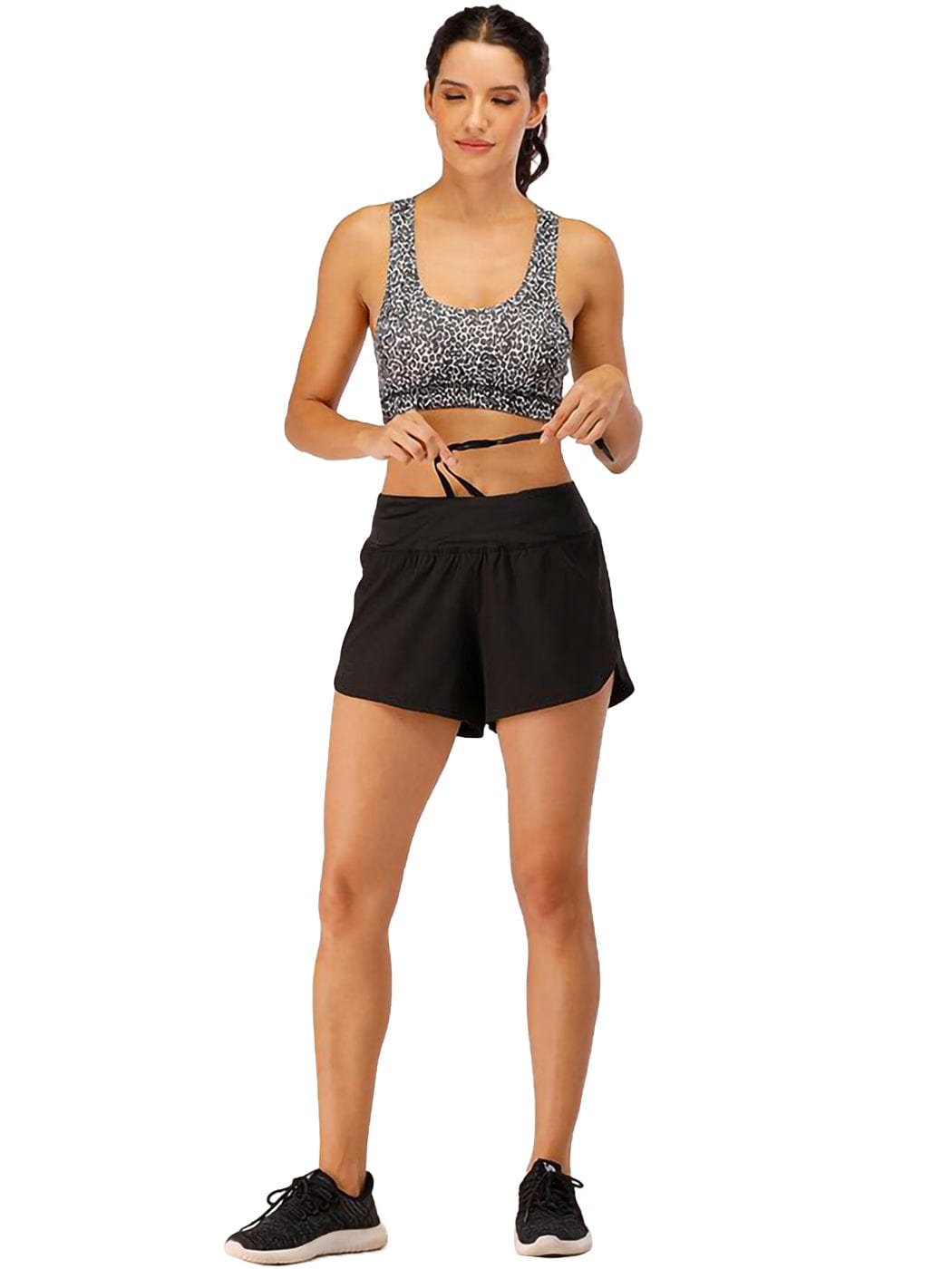 Running Shorts Drawstring Yoga Gym Athletic Shorts with Pockets by Anna-Kaci