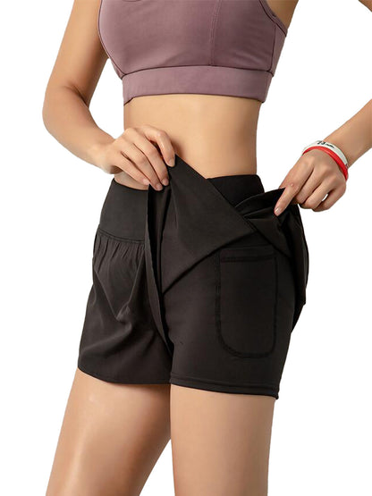 Workout Running Shorts Quick Dry with Pocket by Anna-Kaci