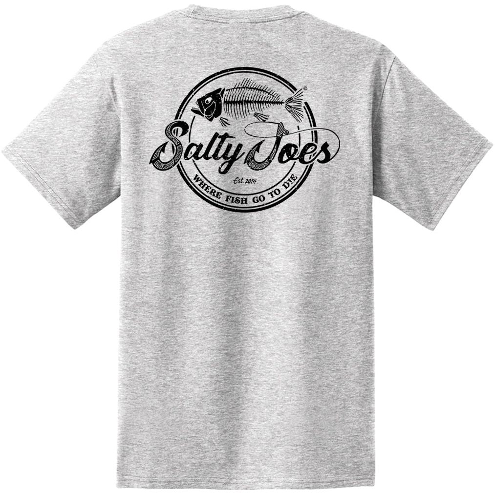 Salty Joe's Skeleton Hook Heavyweight Pocket Tee by Joe's Surf Shop