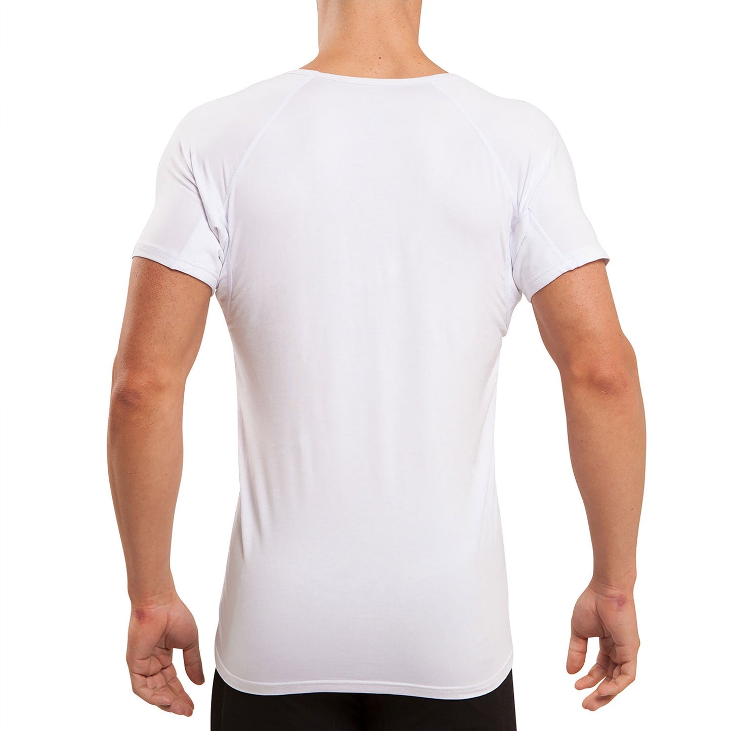 V-Neck Micro Modal Back & Underarm Sweat Proof Undershirt for Men by Ejis