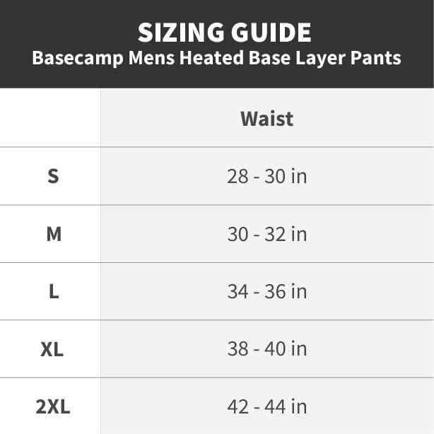 Basecamp Mens Baselayer Pants by Gobi Heat