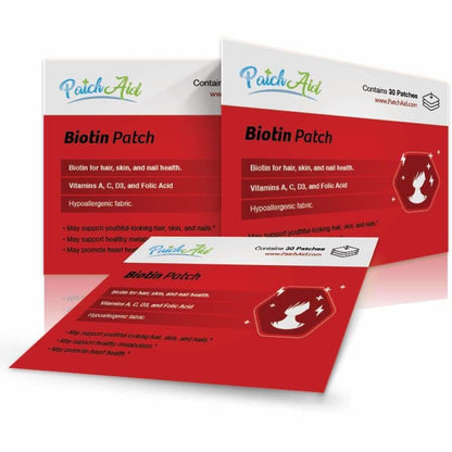 Biotin Plus Vitamin Patch for Hair, Skin, and Nails by PatchAid