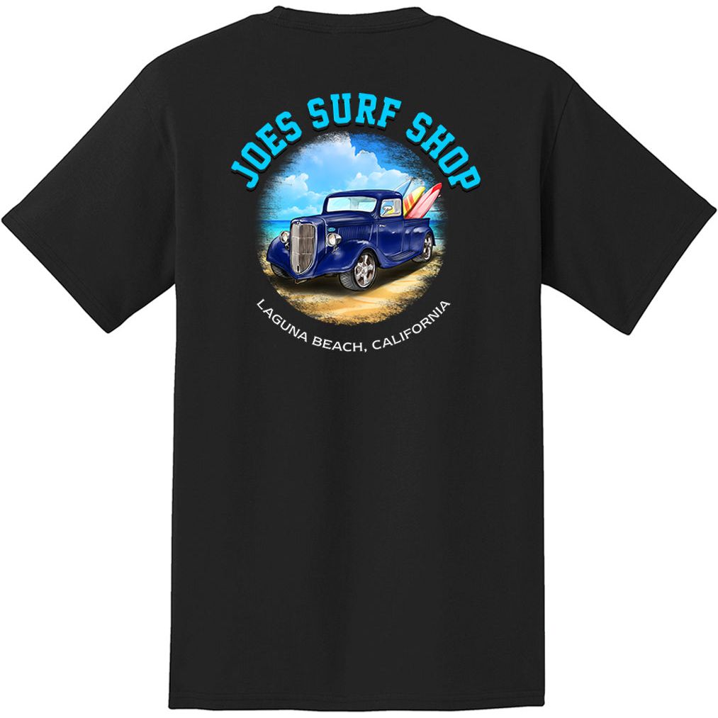 Joe's Surf Shop Surf Truck Heavyweight Pocket Tee by Joe's Surf Shop