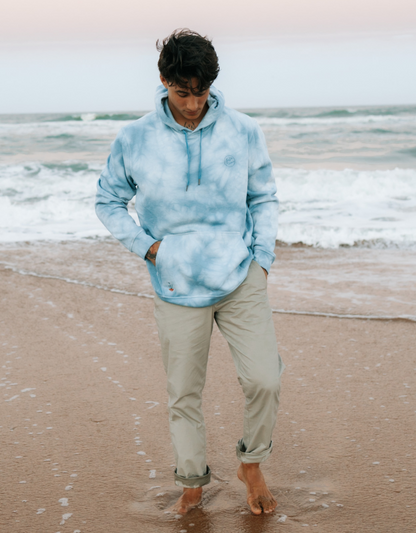 BAJA TRIP UP - BLUE TIE DYE HELSINKI HOODIE by Bajallama