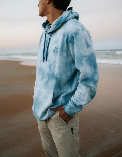 BAJA TRIP UP - BLUE TIE DYE HELSINKI HOODIE by Bajallama