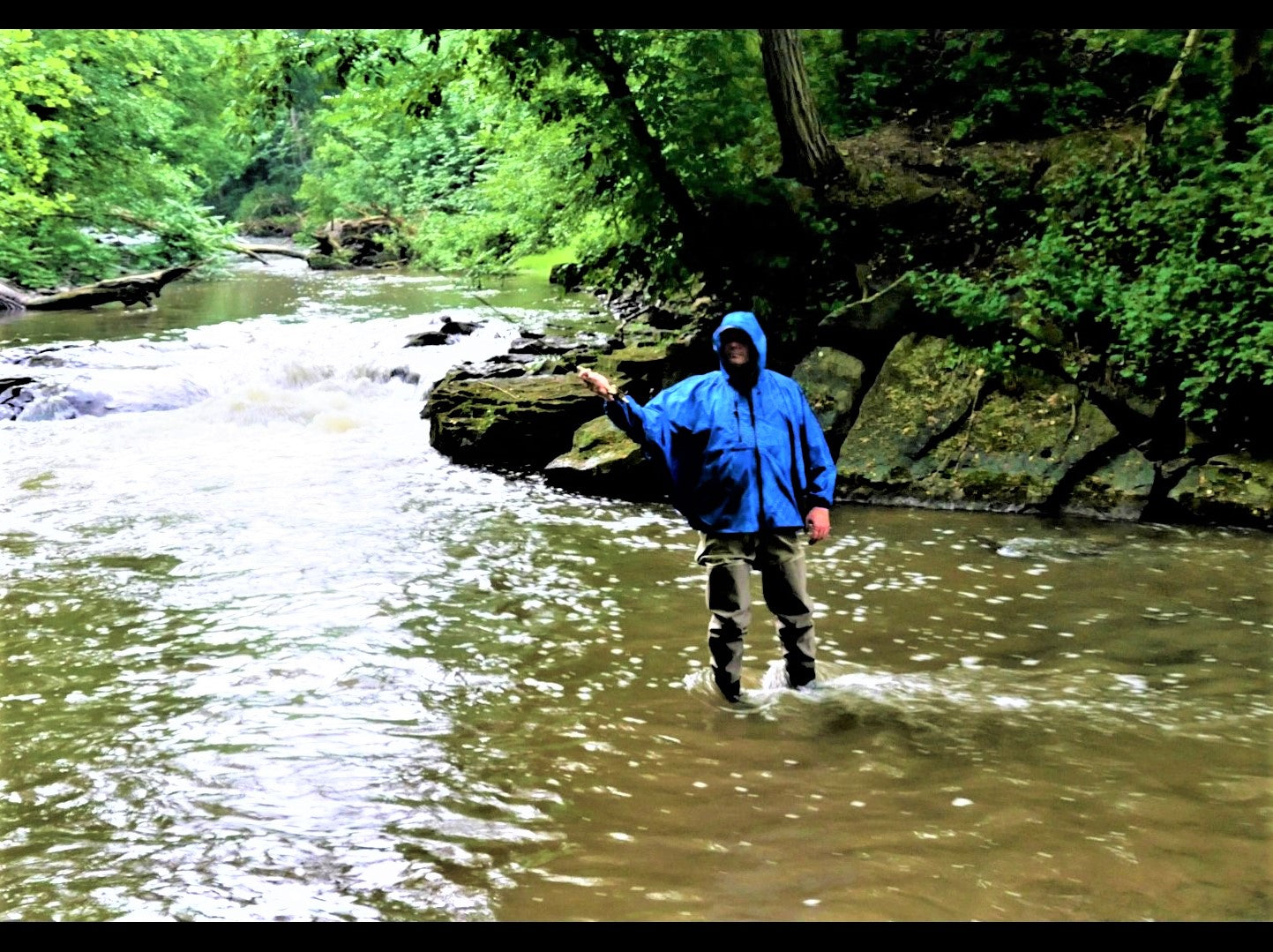 Brella 2015 Realtree Marine Blue Unisex Rain Jacket by The Brella Nation