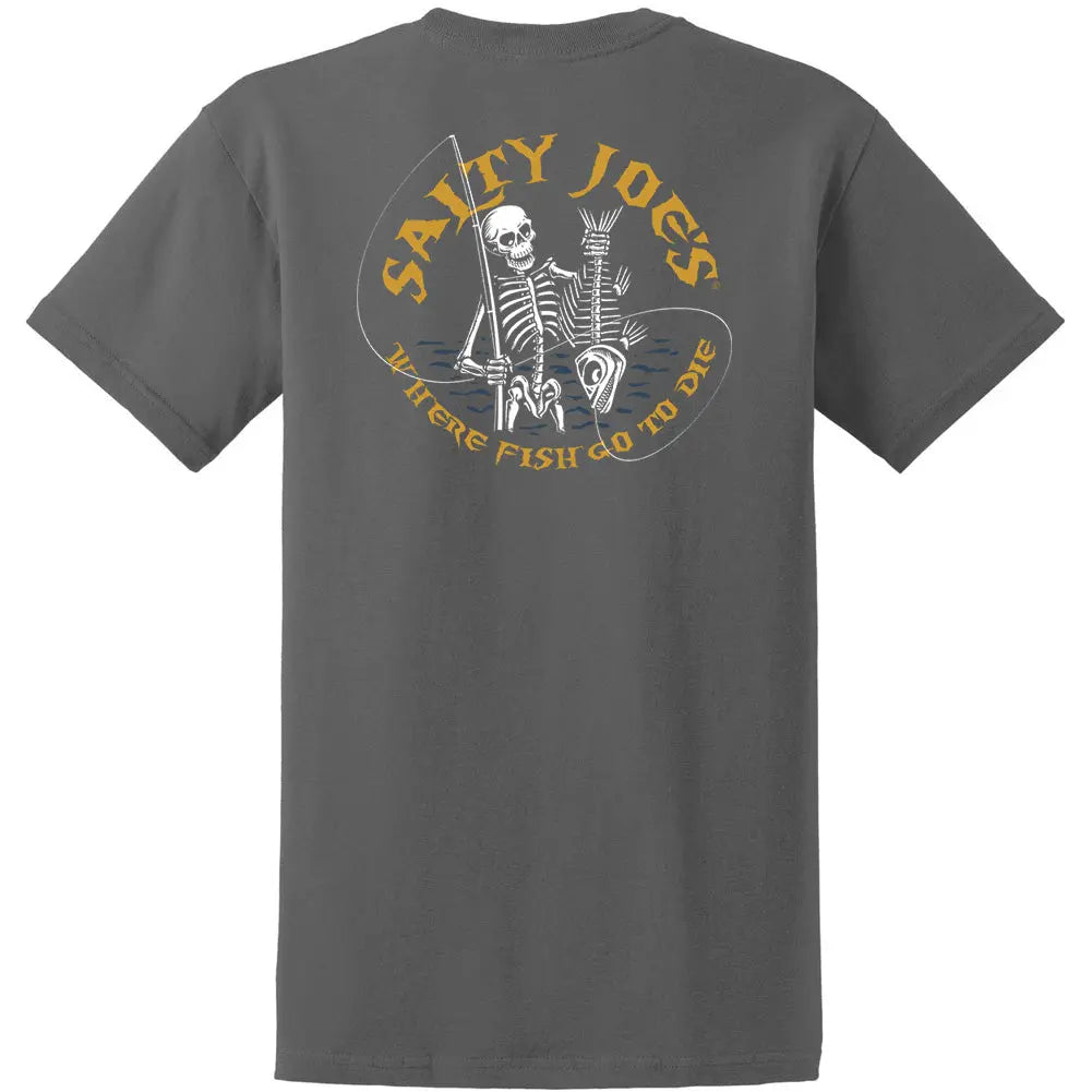 Salty Joe's Fishin' Bones Heavyweight Cotton Tee by Joe's Surf Shop