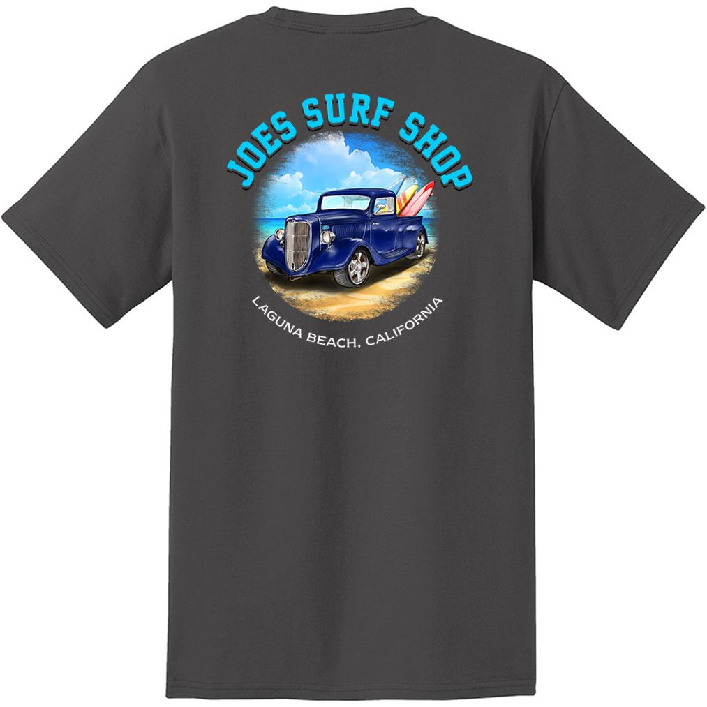 Joe's Surf Shop Surf Truck Heavyweight Pocket Tee by Joe's Surf Shop