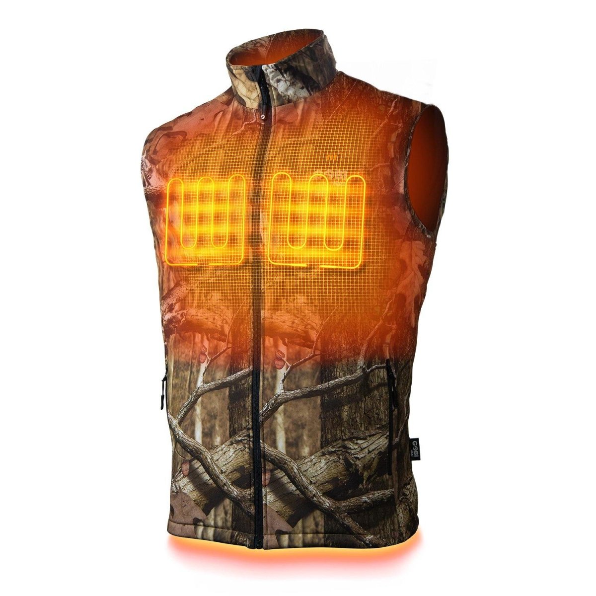 Colorado Mens Heated Hunting Vest-Mossy Oak Camo by Gobi Heat