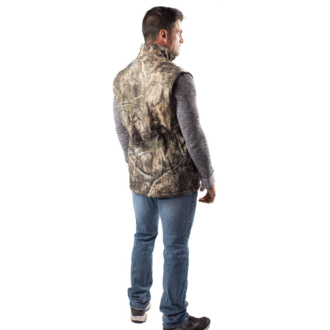 Colorado Mens Heated Hunting Vest-Mossy Oak Camo by Gobi Heat